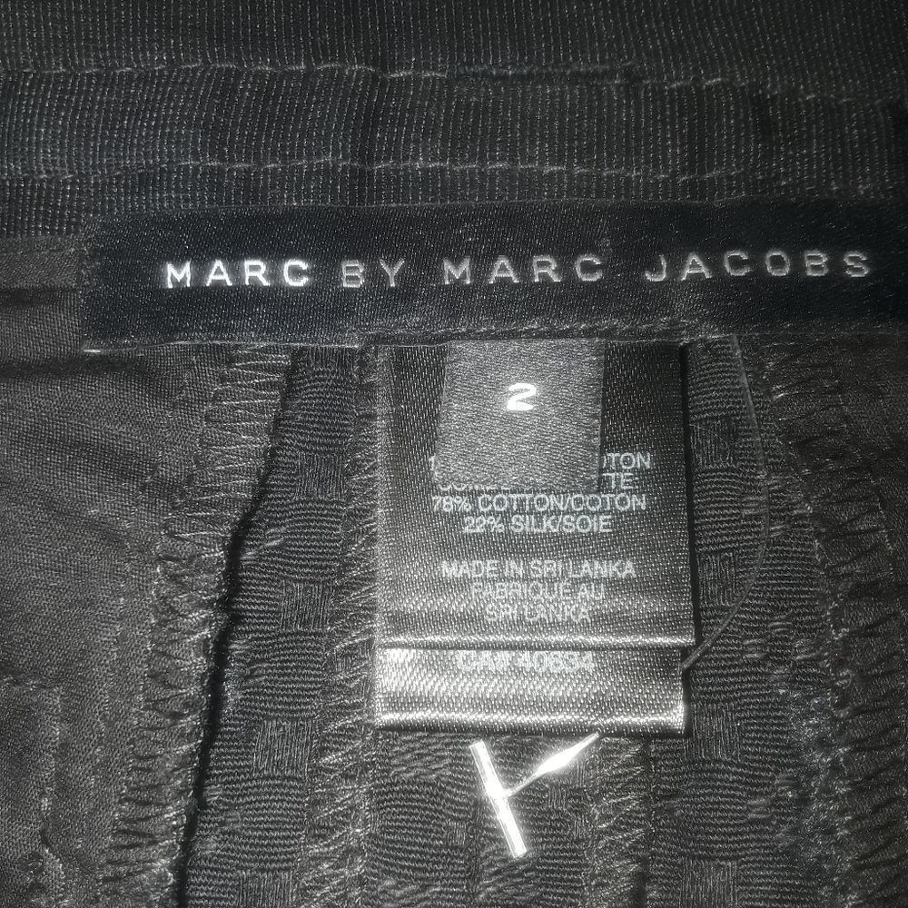 Marc Jacobs Black Cotton Mid Rise 4 Pocket Skirt Size 2 - Picture 9 of 9